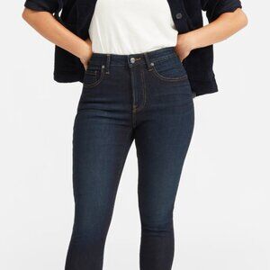 Everlane Curvy Authentic Stretch High-Rise Skinny Jean (32 / Dark Blue Wash)